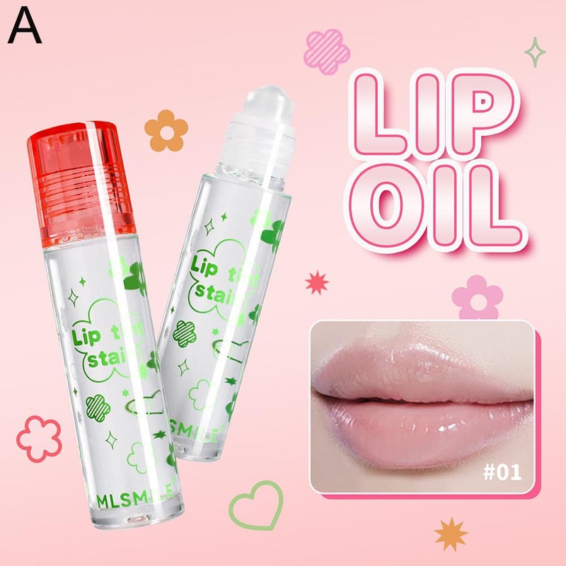 MLSMILE Roll-on Lip Tint, Hydrating and Moisturizing, Long-lasting and Transfer-proof, Lip Gloss/Lip Tint